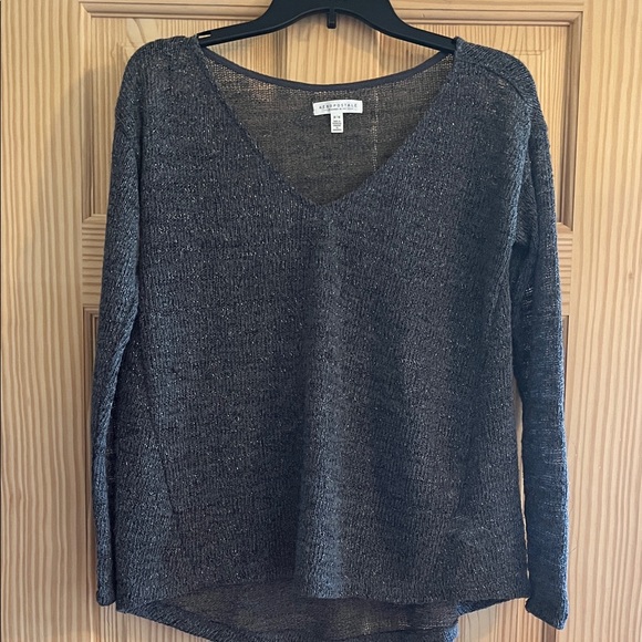 Aeropostale Sweaters - Aeropostale Dark Gray V Neck‎ Sweater Size Large